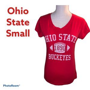 Ohio State Authentic Apparel V-Neck Women's T-Shirt Size Small